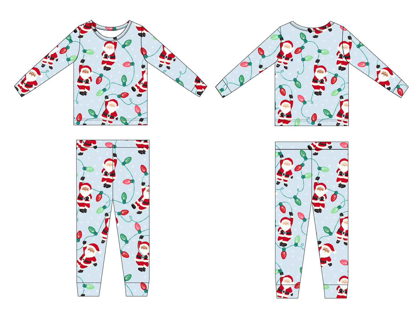 Hangin' with Santa Bamboo Pajama Set