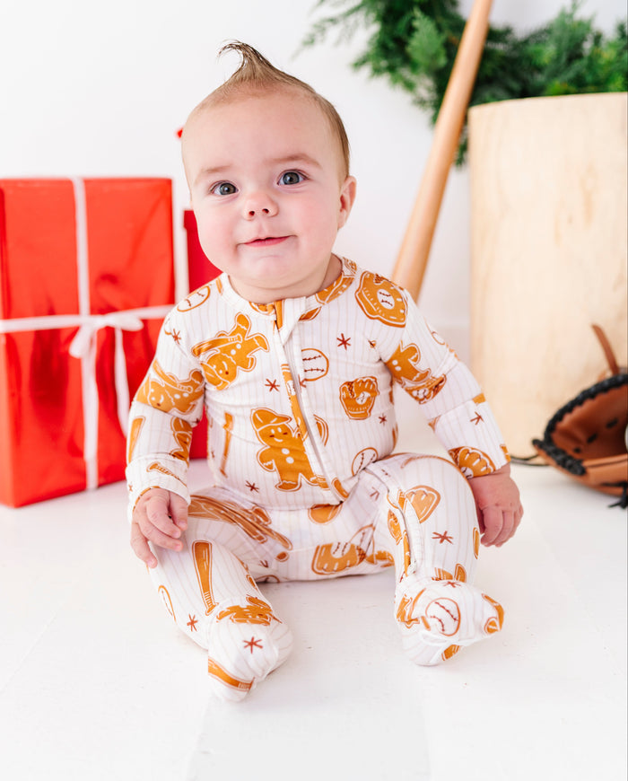 Gingerbread Ballers Convertible Romper