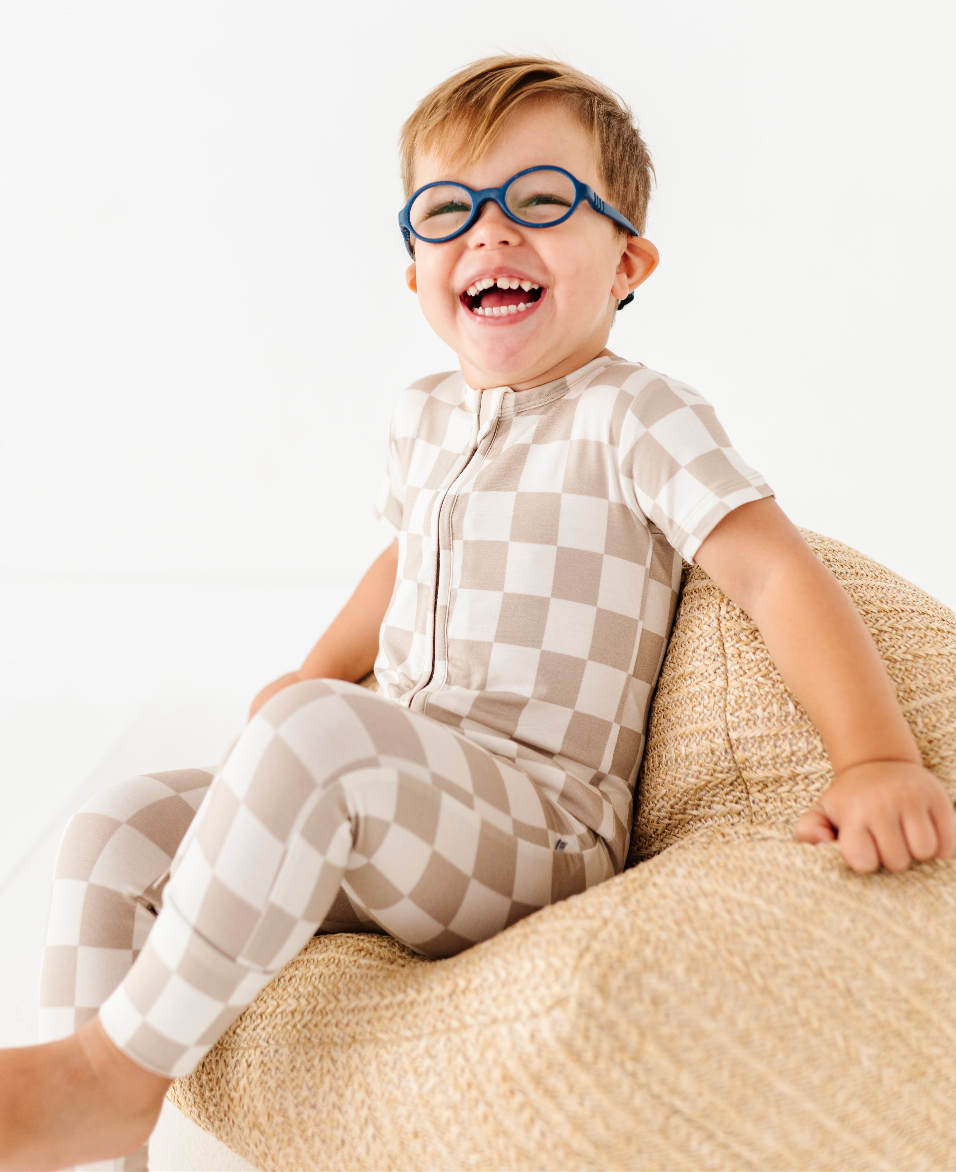 Oat Check Zip Romper – Birdie Bean