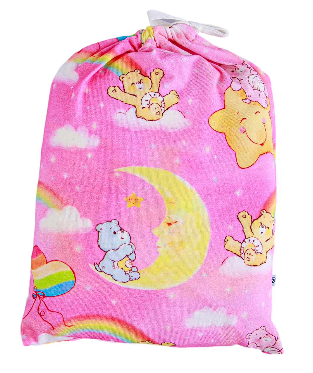 Care Bears Baby pink stars crib sheet Birdie Bean