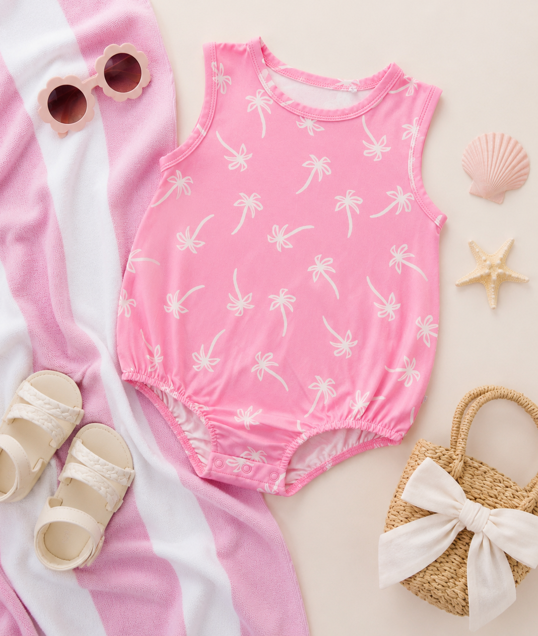 Pink Palms Tank Bubble