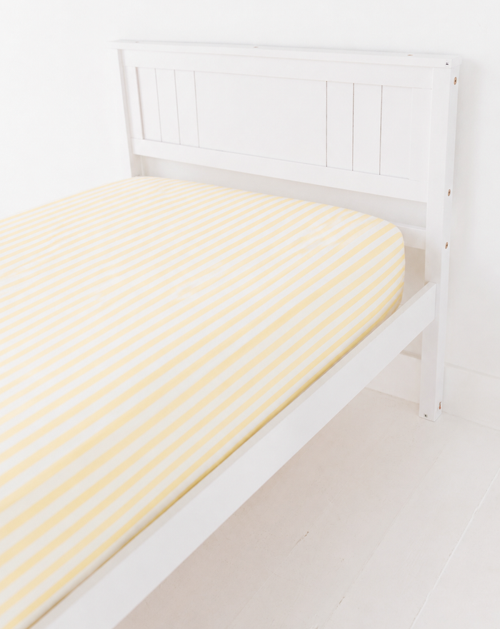 Lemon Stripes Twin Sheet