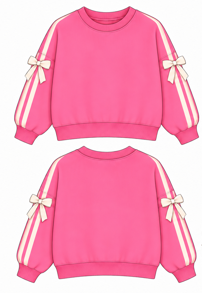 Candy Heart Pink Crewneck Sweatshirt