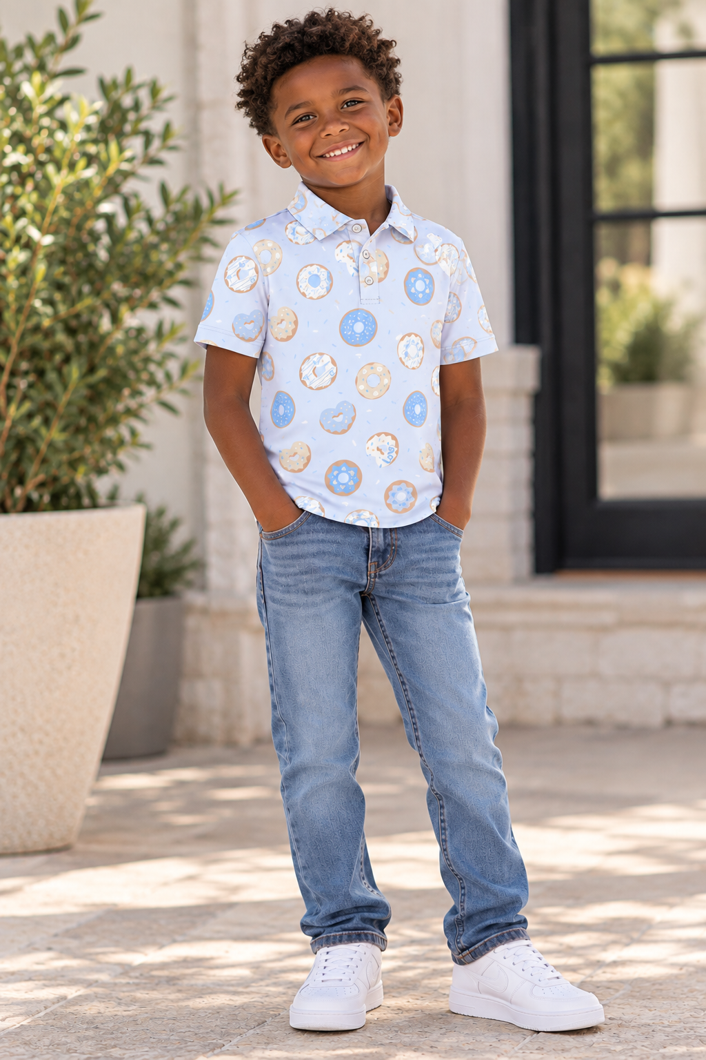 Donut Love Bamboo Polo Shirt