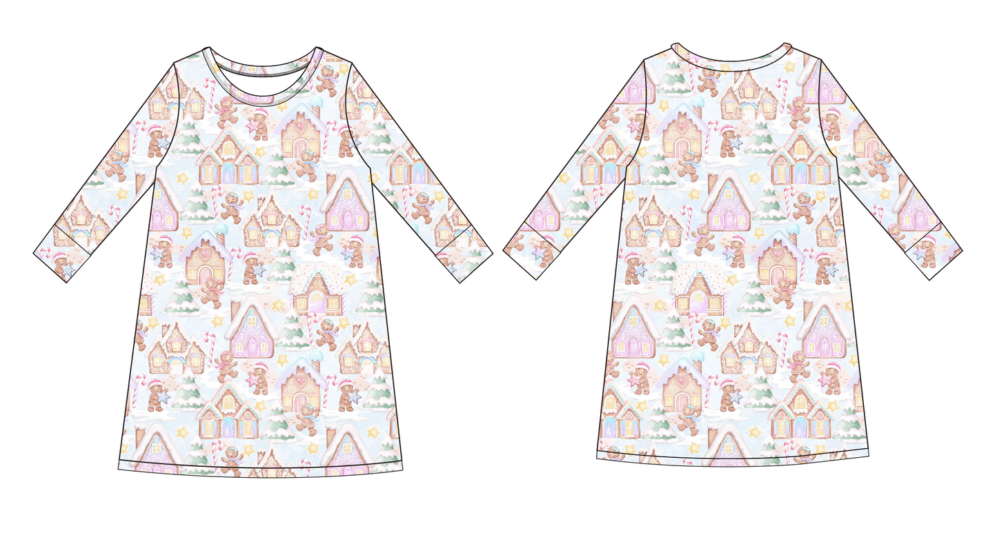 PRE-ORDER: Gingerbread Lane Doll Gown