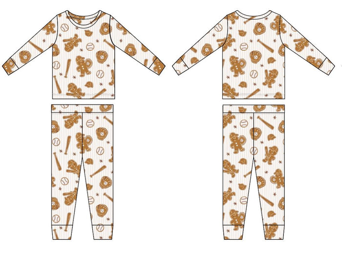 PRE SALE: Gingerbread Ballers Bamboo Pajama Set
