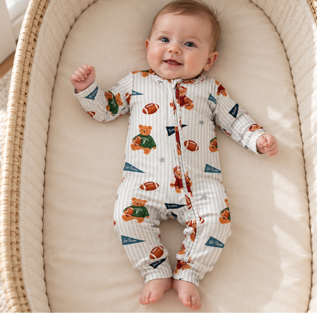 Touchdown Teddy Convertible Romper