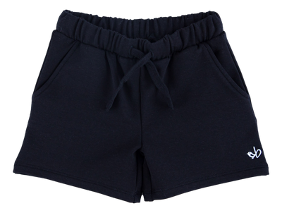 jet black bamboo/cotton shorts