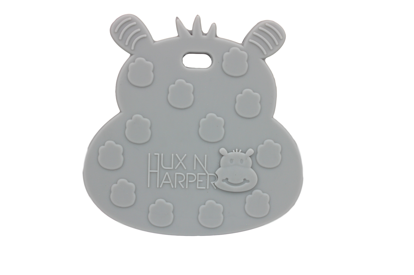 Grey Hippo Teether