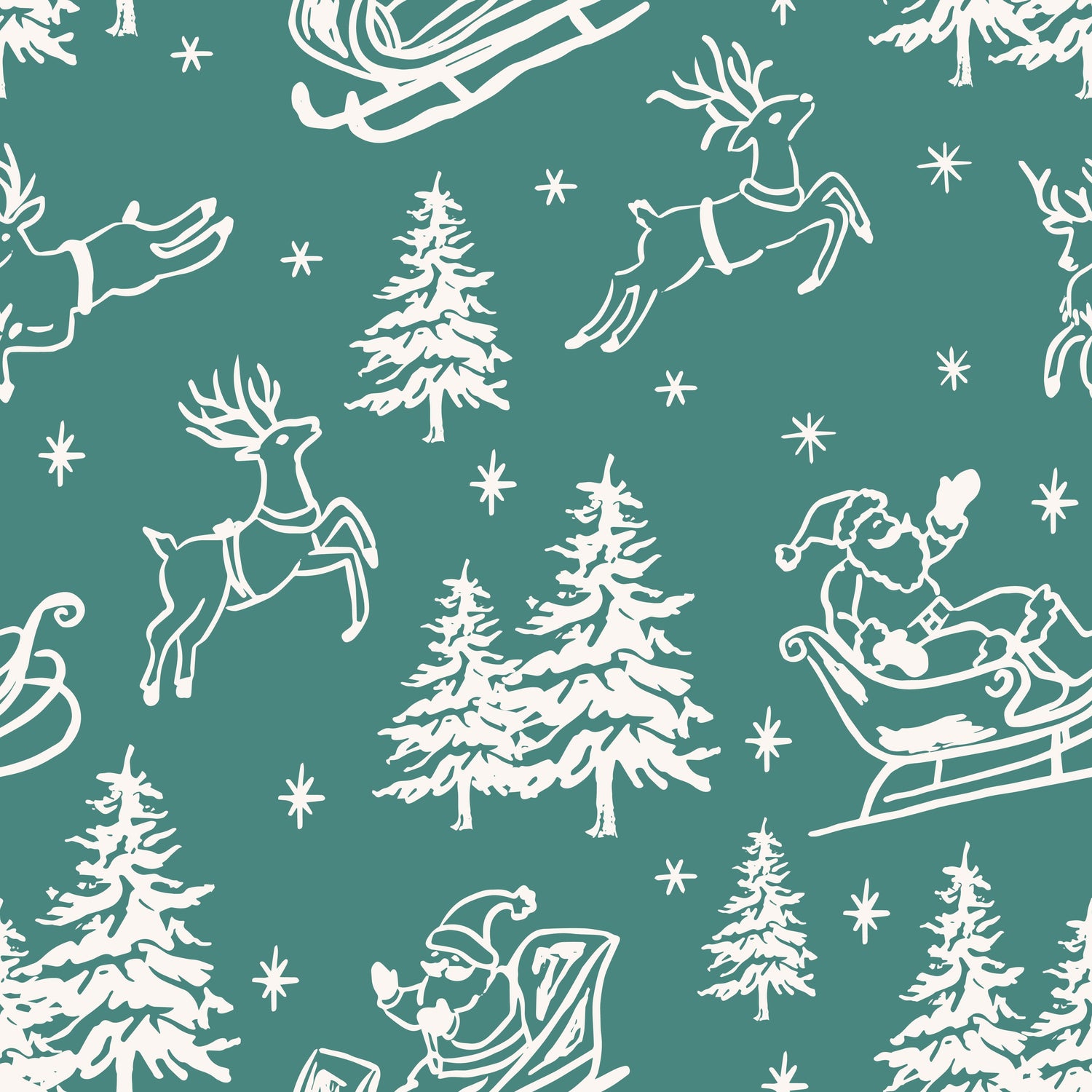 Vintage Sleigh Christmas