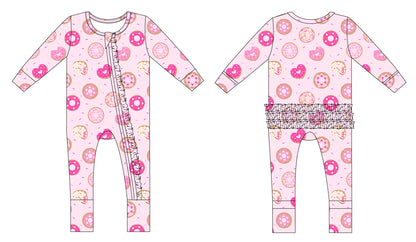 Donut Love Ruffle Convertible Romper