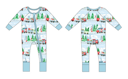 PRE-ORDER: North Pole Express Convertible Romper
