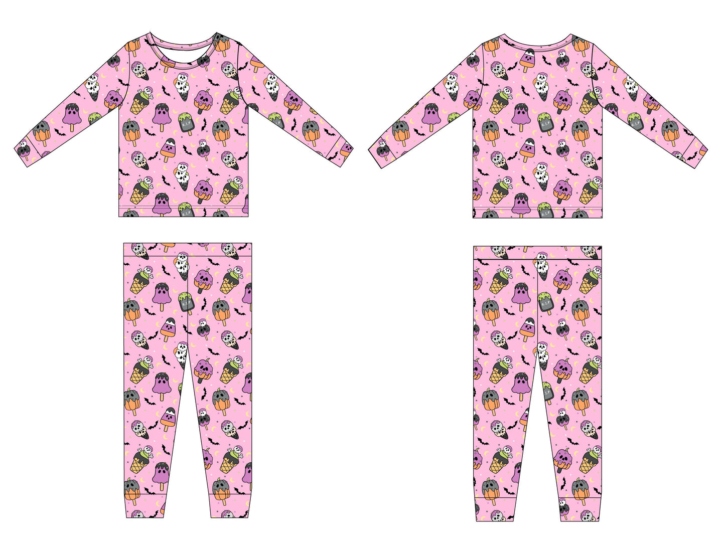 PRE ORDER: Scoops & Spooks Bamboo Pajama Set