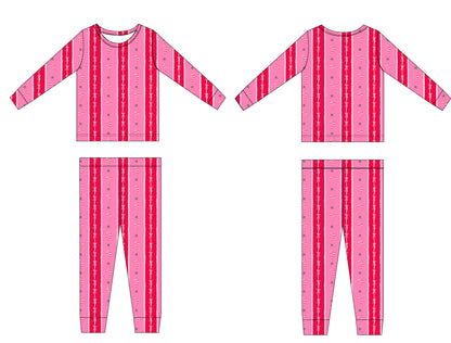 PRE-ORDER: Candy Cane Stripe Bamboo Pajama Set