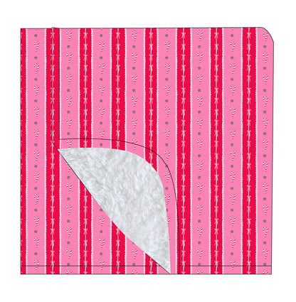 PRE-ORDER: Candy Cane Stripe Plush Blanket