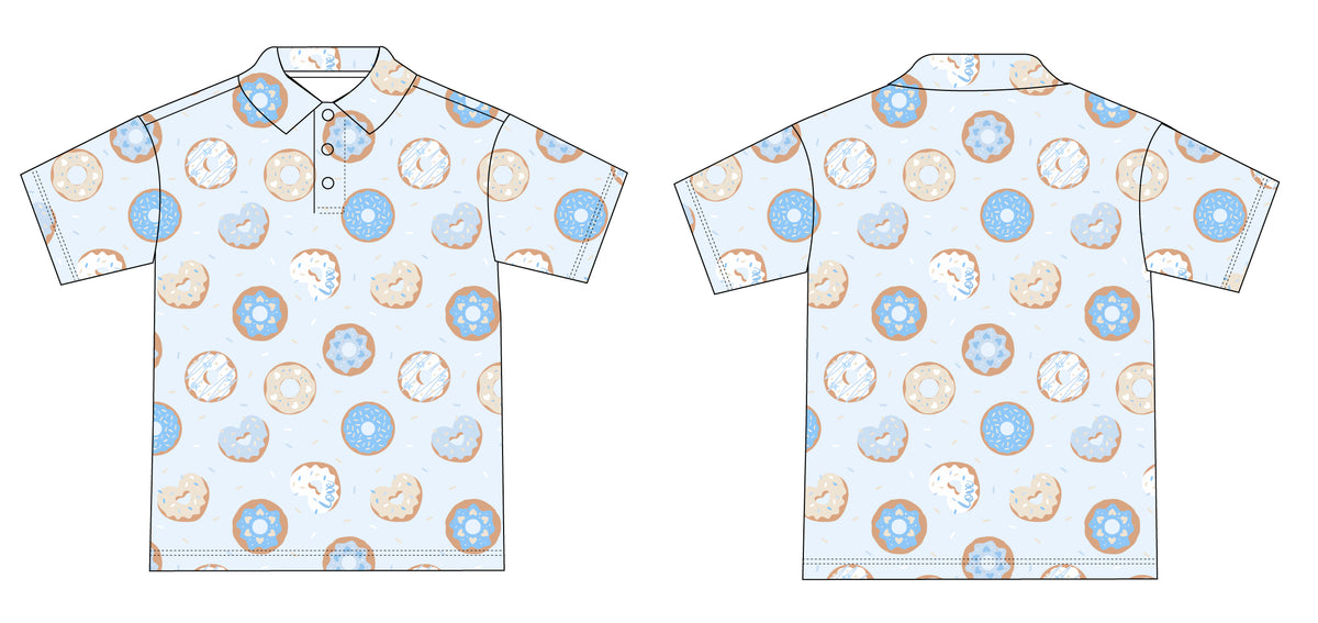 Donut Love Bamboo Polo Shirt