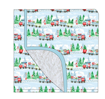 PRE-ORDER: North Pole Express Plush Blanket