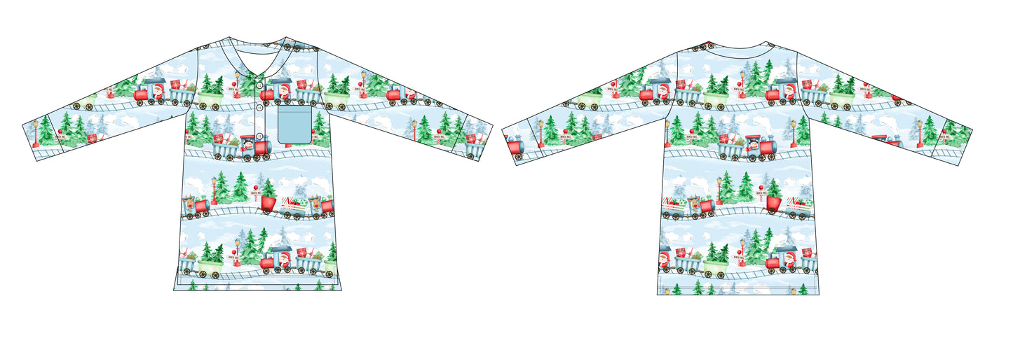 PRE-ORDER: North Pole Express Long Sleeve Henley