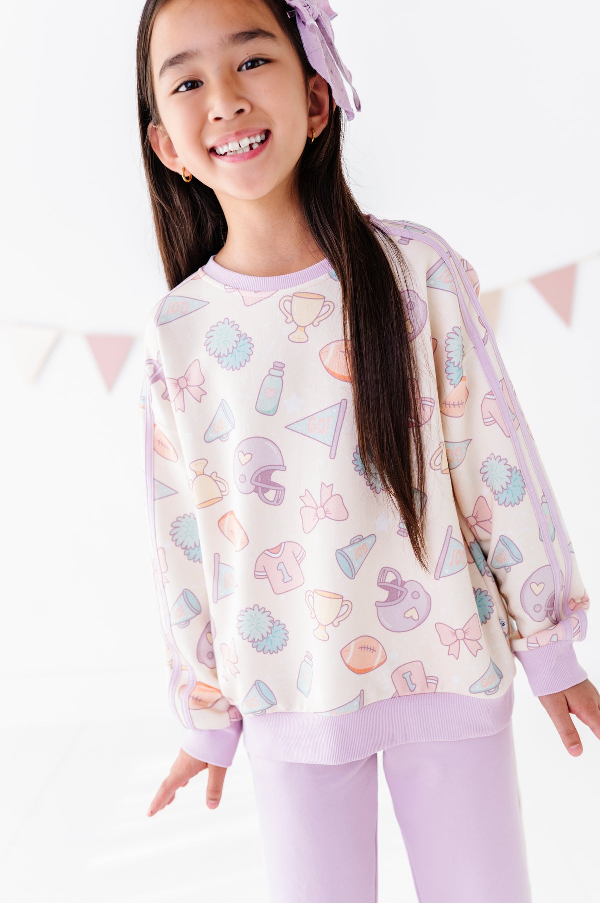 Girly Game Day Crewneck Sweatshirt