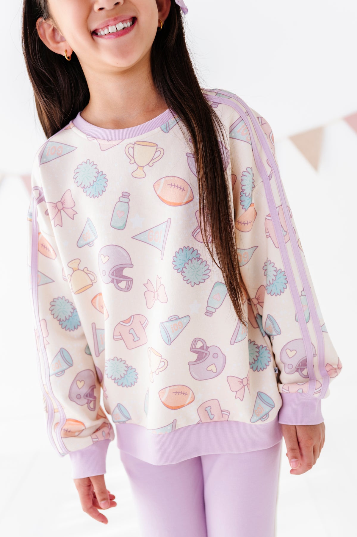 Girly Game Day Crewneck Sweatshirt