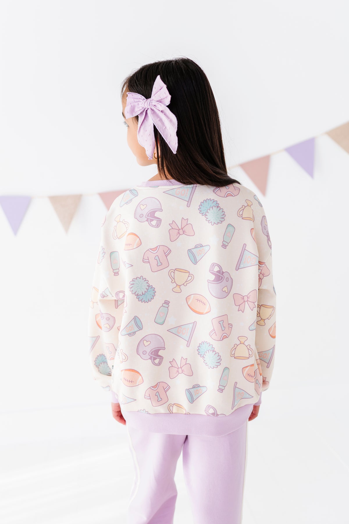 Girly Game Day Crewneck Sweatshirt