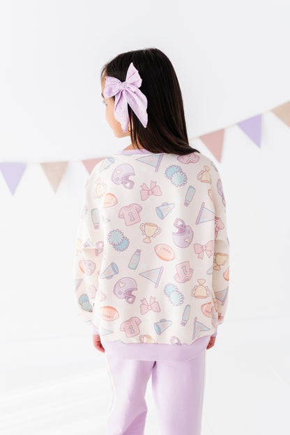 Girly Game Day Crewneck Sweatshirt