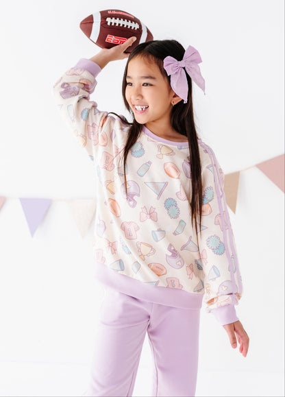 Girly Game Day Crewneck Sweatshirt