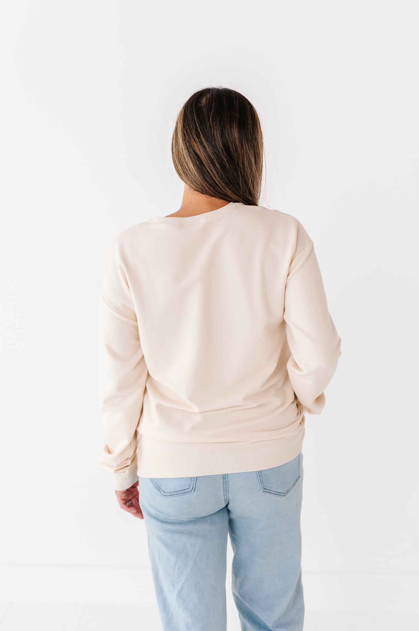 Pencil Bow Crewneck Sweatshirt- ADULT
