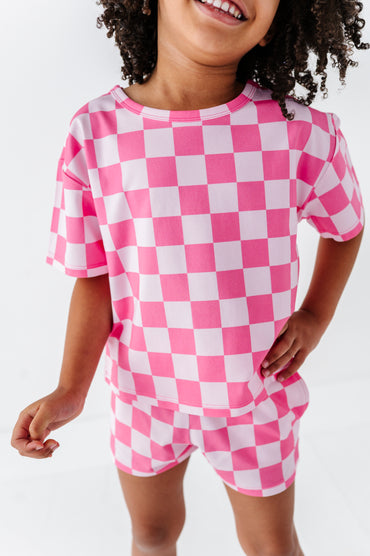 Bubblegum Check T-Shirt Set