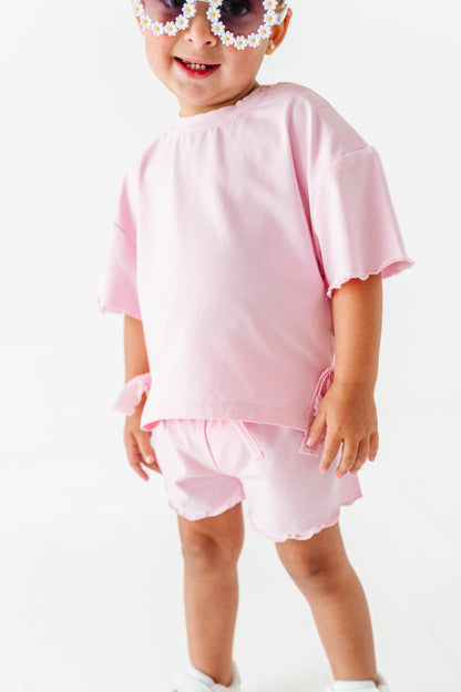 Pixie Pink Bamboo/Cotton T-Shirt Set