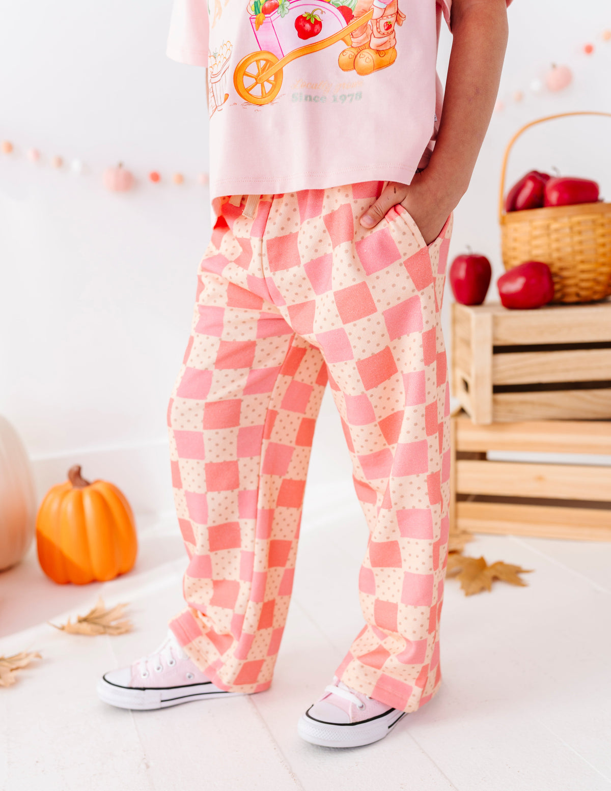 Berry Patch Check Sweatpants