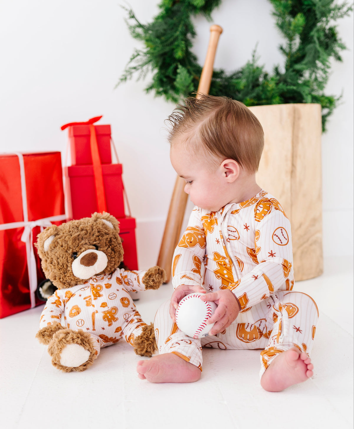 Gingerbread Ballers Convertible Romper