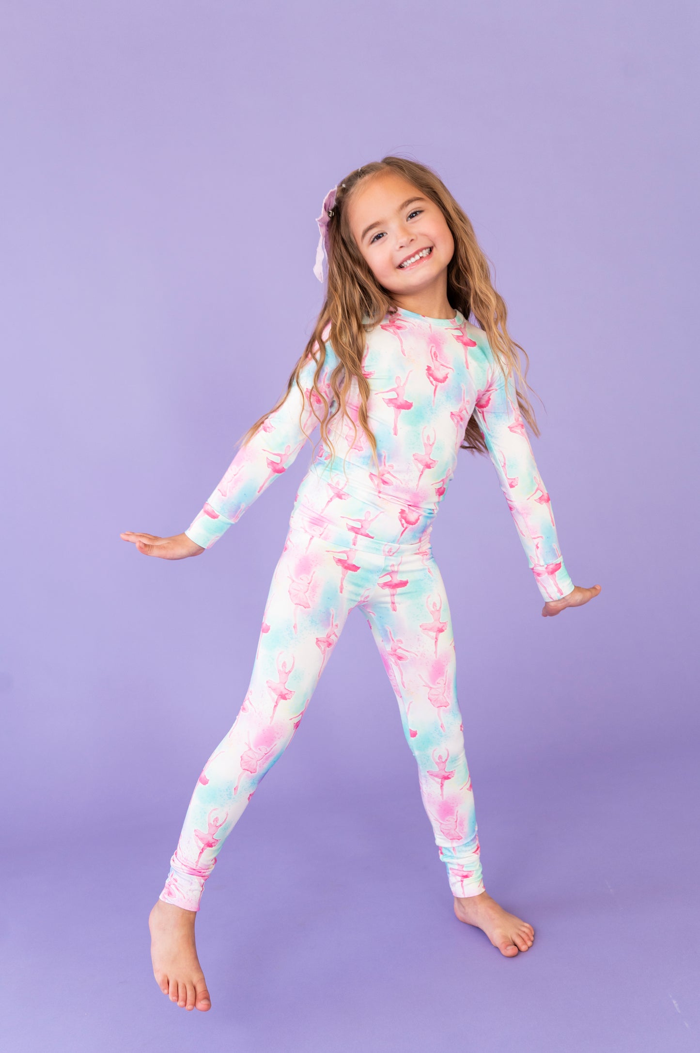 Pastel Pirouettes 2-Piece Pajamas