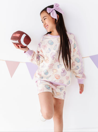 Girly Game Day Sweat Shorts