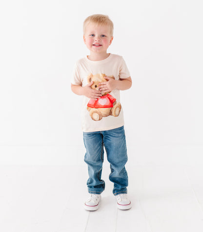 Lightweight bamboo viscose toddler tee for everyday wear