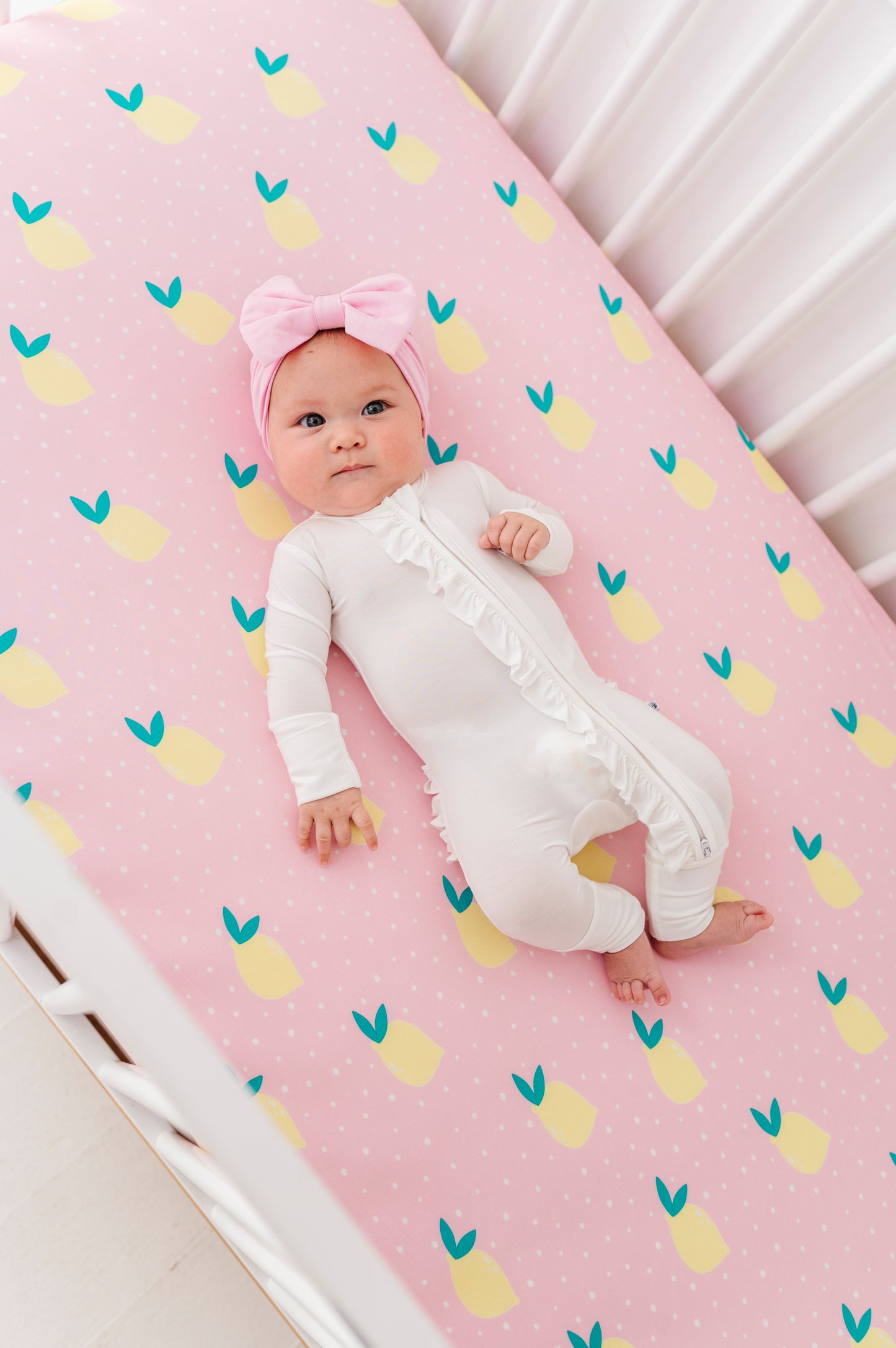 Pink Lemonade Crib Sheet