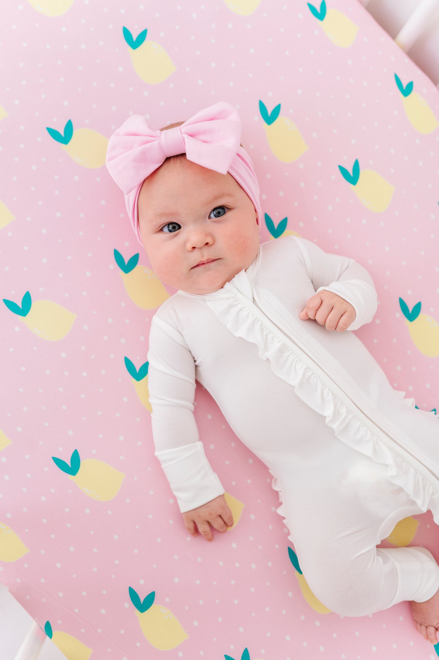 Pink Lemonade Crib Sheet