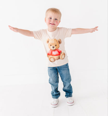 Beary Sweet graphic tee made from soft bamboo viscose fabric