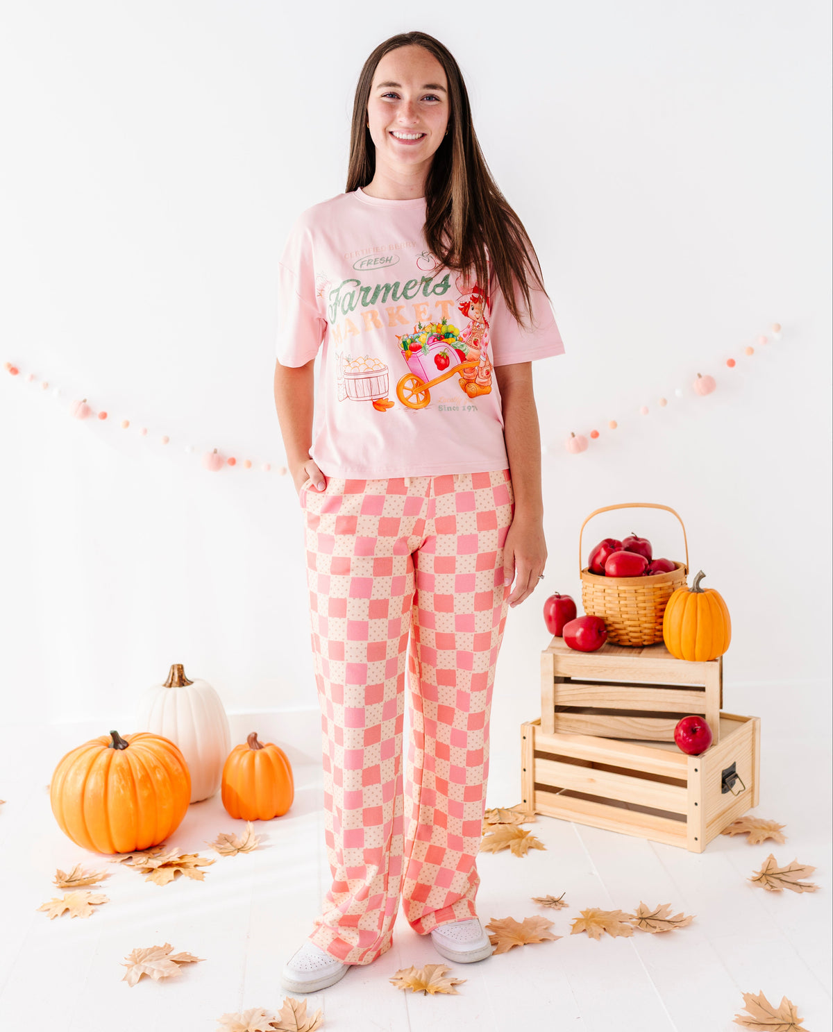 Berry Patch Check Women's Sweatpants