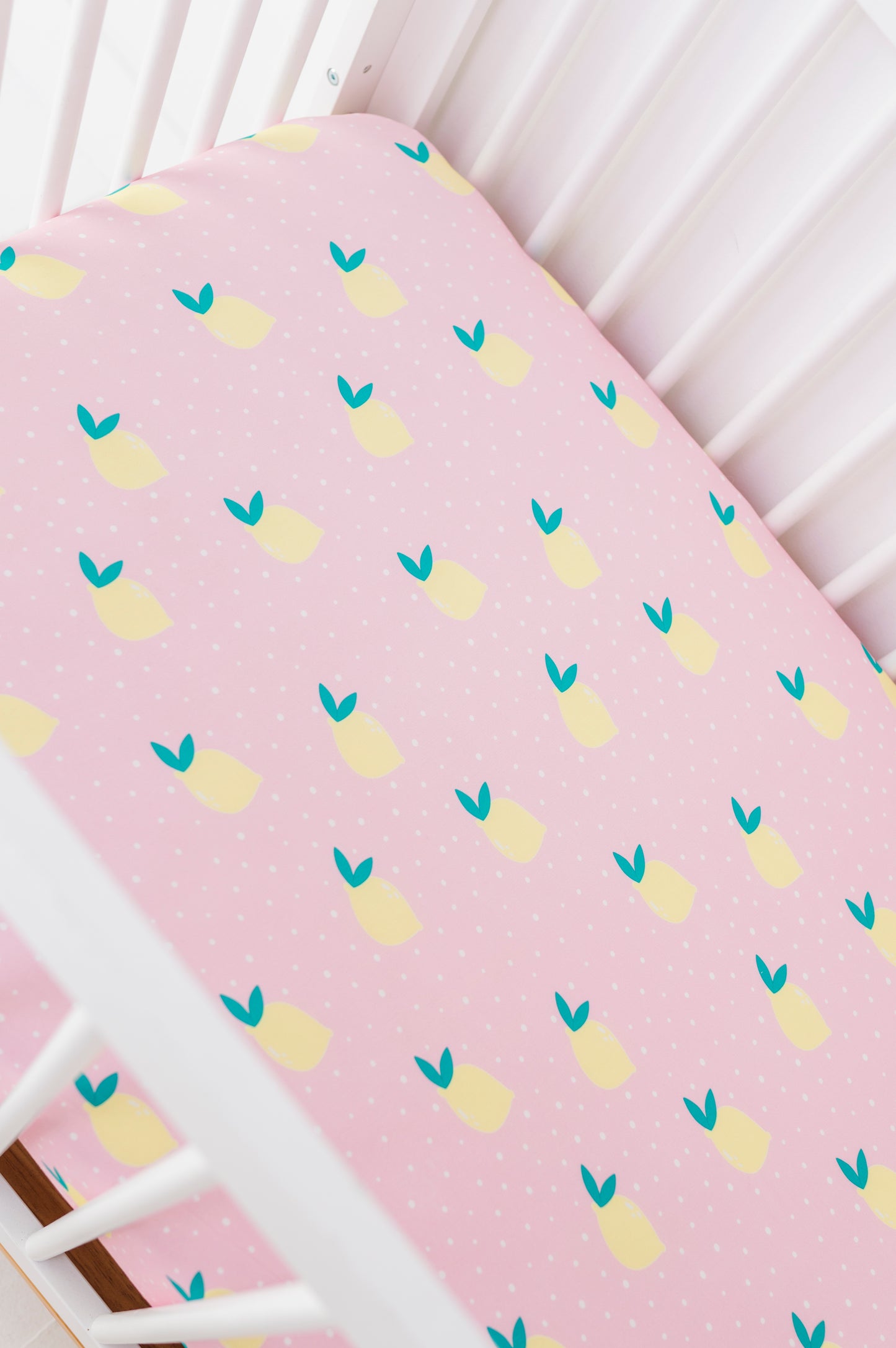 Pink Lemonade Crib Sheet