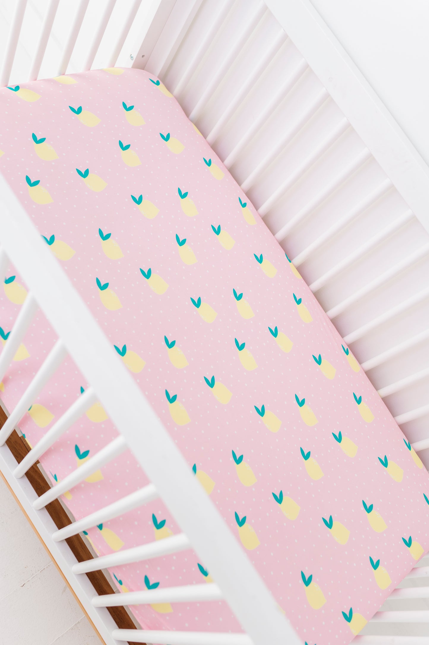 Pink Lemonade Crib Sheet