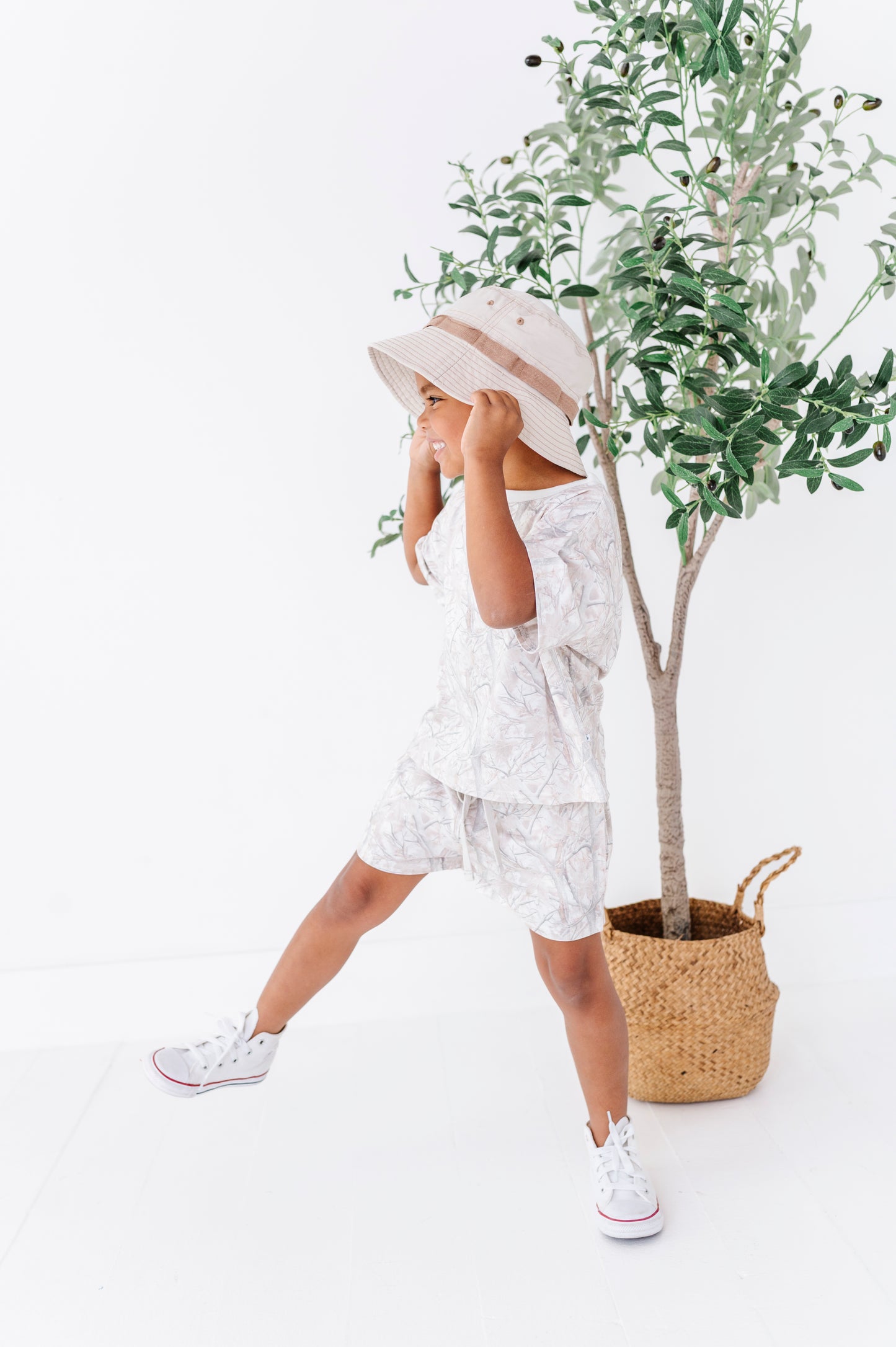 Tree Camo Bamboo/Cotton Shorts