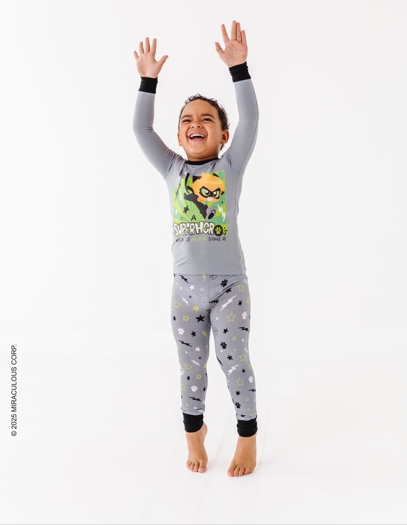 Miraculous™ Chibi 2-Piece Pajamas : CAT NOIR - SHIPS WITHIN 2 WEEKS