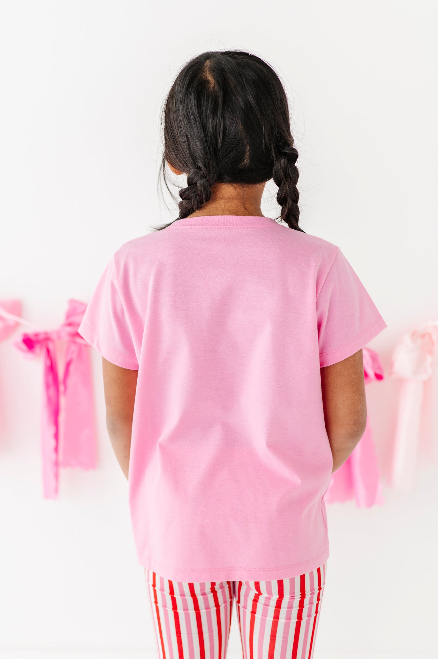 Pink Puff Bow T-Shirt : YOUTH