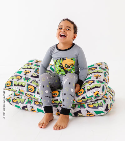 Miraculous™ Chibi Zipper Pillowcase Set: Cat Noir - SHIPS WITHIN 2 WEEKS