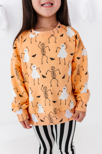 Boo Crew Glow Crewneck Sweatshirt: ORANGE