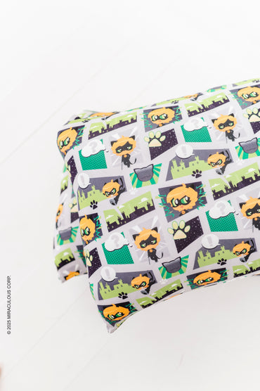 Miraculous™ Chibi Zipper Pillowcase Set: Cat Noir