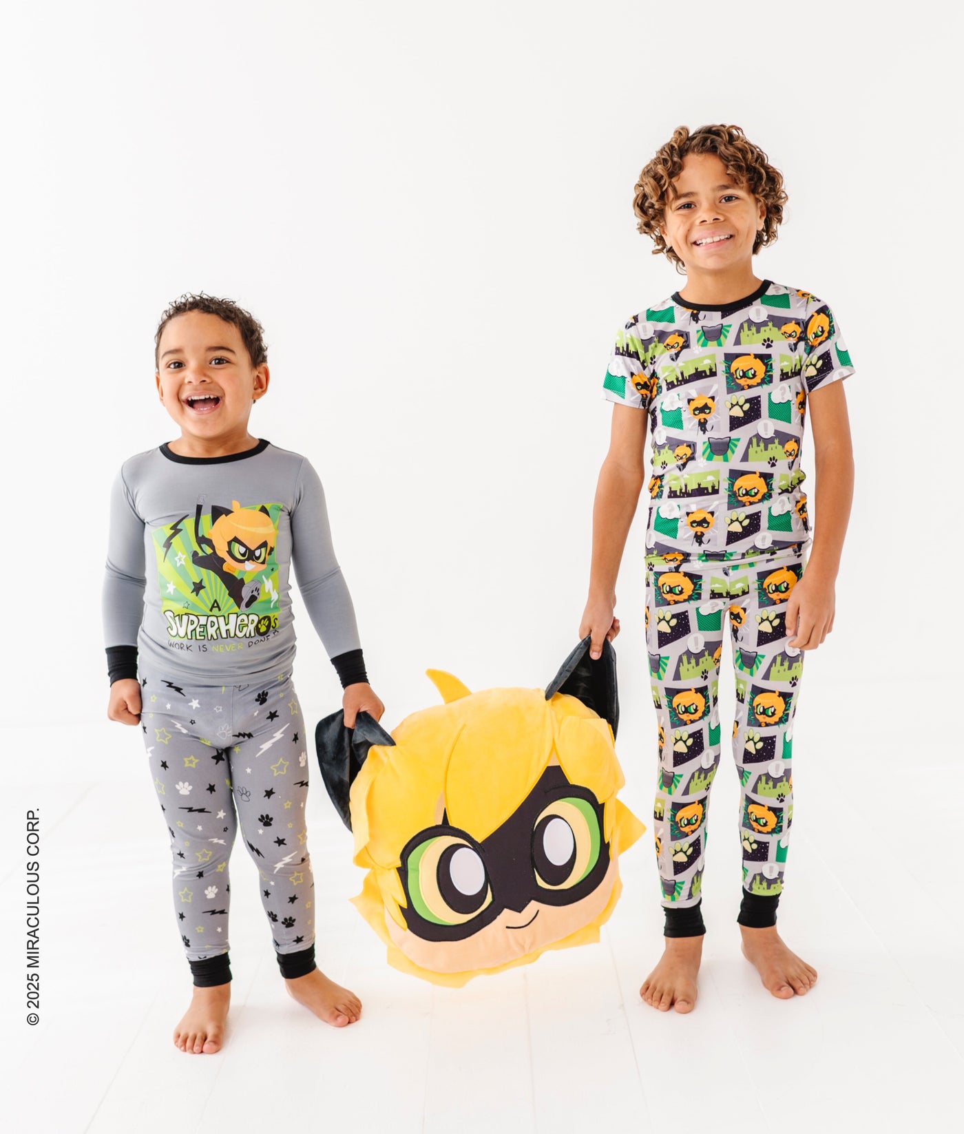 Miraculous™ Chibi 2-Piece Pajamas : CAT NOIR - SHIPS WITHIN 2 WEEKS