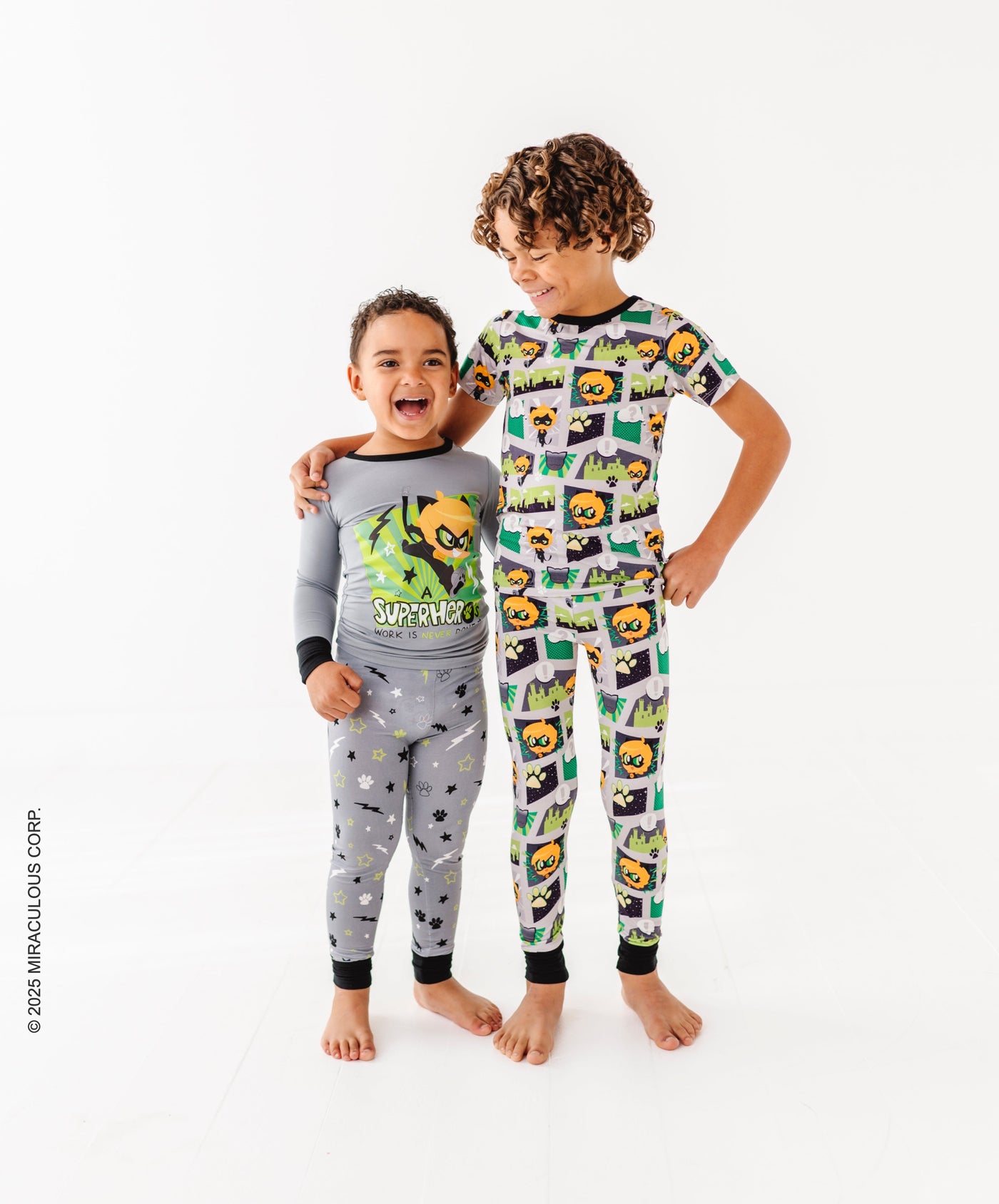 Miraculous™ Chibi 2-Piece Pajamas : CAT NOIR - SHIPS WITHIN 2 WEEKS