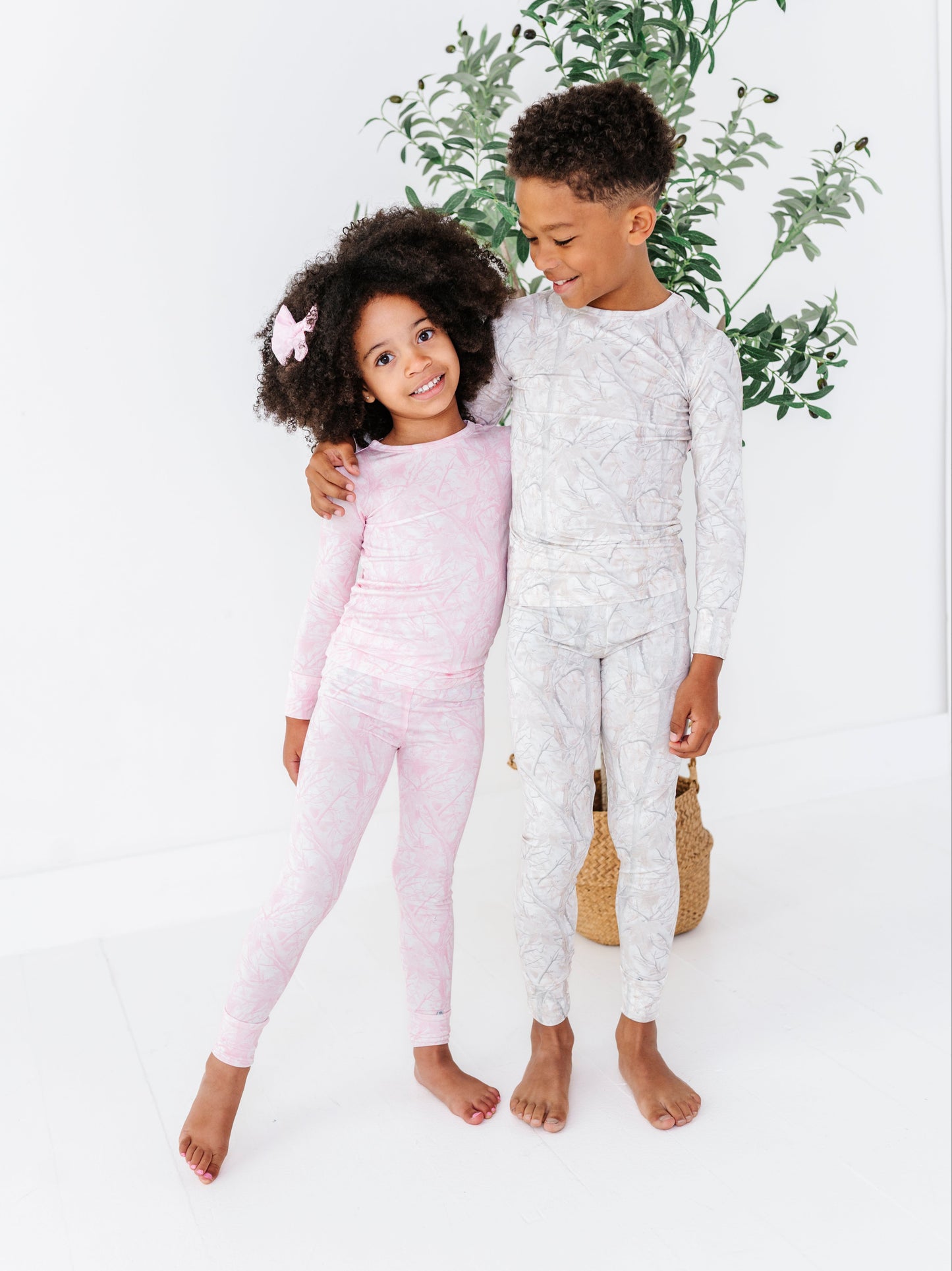 Pink Tree Camo 2-Piece Pajamas